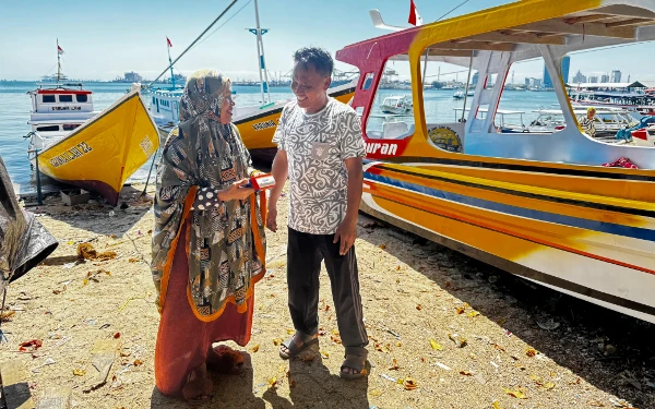 Foto Peran AgenBRILink Mariyati Daeng Ngintang. (Foto: BRI)