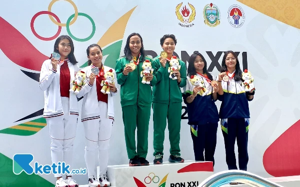 PON 2024: Jatim Rebut Emas Loncat Indah Nomor Synchro Menara 10 Meter Putri