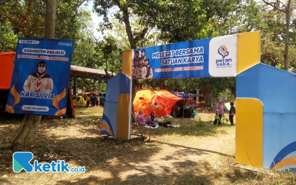 Foto Lokasi Peran Saka Pramuka Jatim, di Dander Bojonegoro memiliki cerita yang patut diteladani.  (foto : Sutejo / ketik.co.id)