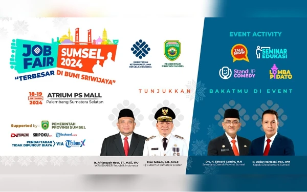 Besok, Job Fair 2024 Terbesar di Sumsel Dibuka, Ada Loker Untuk Disabilitas