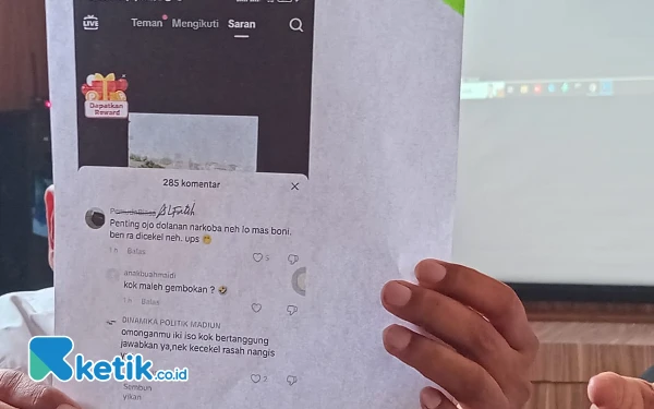 Foto Komentar akun tiktok Alfatih /Kurniawan (keterangan foto : ketik.co.id)