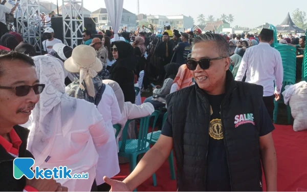 Foto Juru Bicara Paslon Sanusi-Lathifah Ahmad Kosaeri. (Foto: Binar Gumilang/Ketik.co.id)