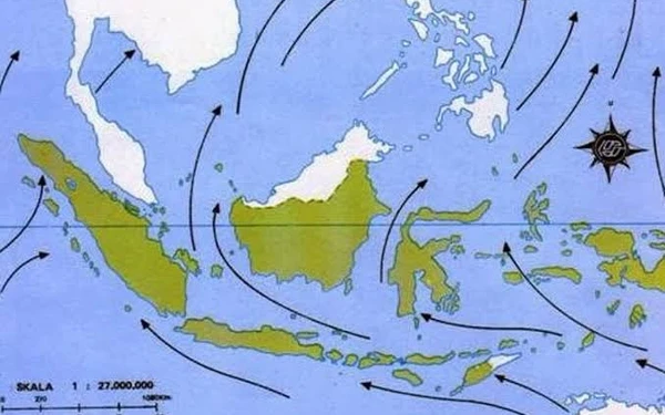 Thumbnail Angin Muson Timur Bertiup, Suhu Udara di Kota Surabaya Panas dan Gerah