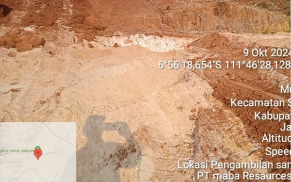 Foto Lahan atau lokasi kegiatan Test Pit Pasir Silika PT Maba Resource Indonesia (09/10/2024)(Foto Ahmad Istihar/Ketik.co.id)