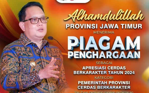 Thumbnail Pemprov Jatim Jadi Provinsi Cerdas Berkarakter, Ini Kata Pj Gubernur