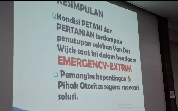 Foto Kesimpulan audensi Aliansi Peduli Petani Sleman ke DPRD DIY. (Foto: Olivia/Ketik.co.id)