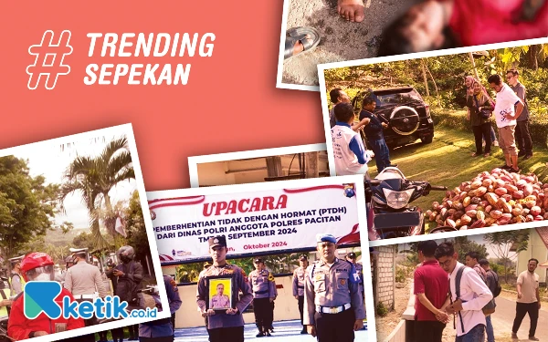 Thumbnail Berita - Trending Sepekan: Anggota Polres Pacitan Dicopot hingga Penemuan Jenazah di Laut Aceh Selatan