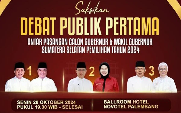 Thumbnail Debat Pertama Pilgub Sumsel Hari Ini, Pengamat Sebut Subtema Terlalu Sulit dan Kompleks