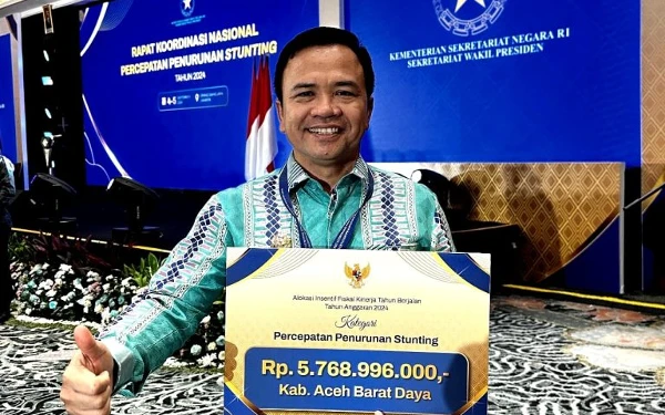 Thumbnail Berita - Sukses Turunkan Stunting, Pemkab Abdya Terima Penghargaan dari Wapres RI