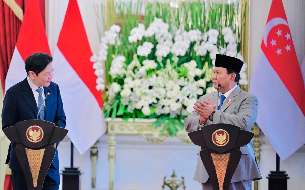 Thumbnail Berita - Pertemuan Presiden Prabowo dan PM Singapura, Bahas IKN hingga Food Estate