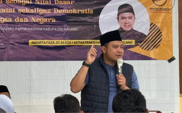 Foto Ketua Fraksi NasDem DPRD Kabupaten Malang Amarta Faza. (Foto: dok NasDem)