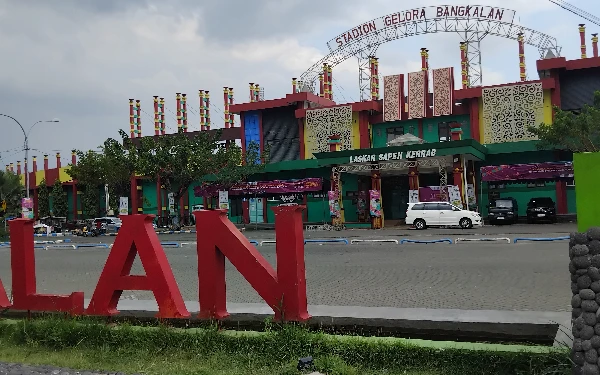 Foto Stadion Gelora Bangkalan salah satu tempat venue POPDA Jatim (Foto.Ismail Hs/Ketuk.co.id)