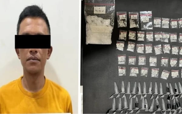 Thumbnail Berita - Polres Malang Bekuk Pengedar Narkoba di Lawang, Temukan 60,8 Gram Sabu