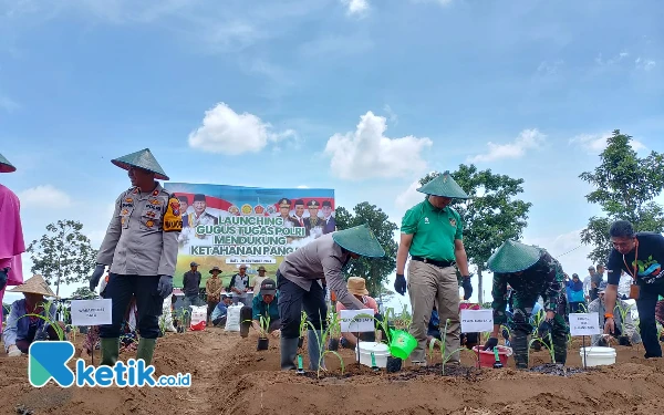 Thumbnail Berita - Dukung Ketahanan Pangan, Polres Batu Launching Gugus Tugas Polri