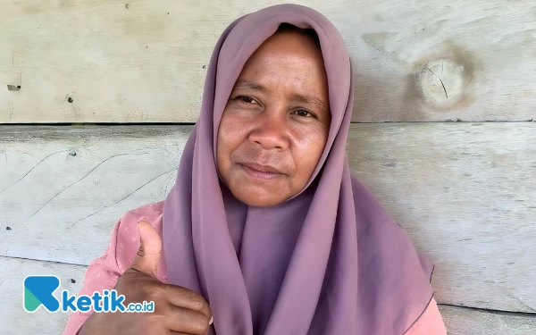 Foto Siti Marnia salah seorang petani binaan Harita Nickel
 (Foto Humas Harita Nickel For Ketik.co.id)