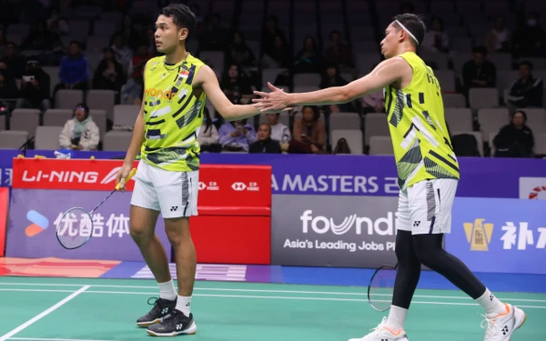 Thumbnail Berita - BWF World Tour Finals 2024: Ganda Putra Indonesia Fajar/Rian dan Sabar/Reza Saling Bertarung di Laga Pertama