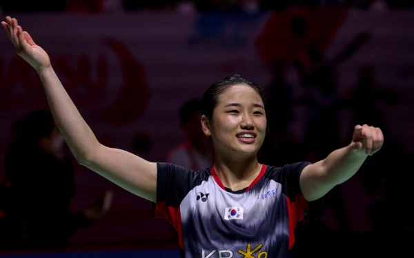 Foto An Se Young terhenti di semifinal setelah kalah dari Wang Zhi Yi di BWF World Tour Finals 2024. (Foto: BWF)