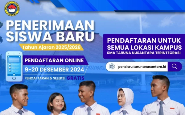 Foto flyer pendaftaran SMA Taruna Nusantara