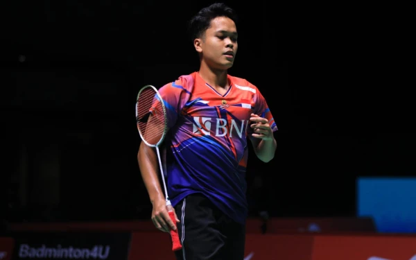 Foto Anthony Sinisuka Ginting tunggal putra Indonesia siap berlaga di Malaysia Open 2025. (Foto: PBSI)