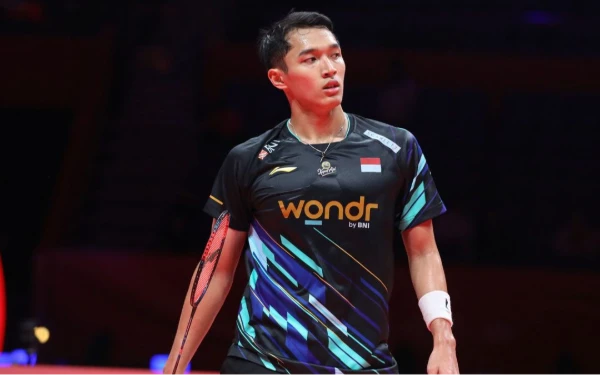 Foto Jonatan Christie bakal kembali bercokol di Pelatnas Cipayung sepanjang 2025. (Foto: PBSI)