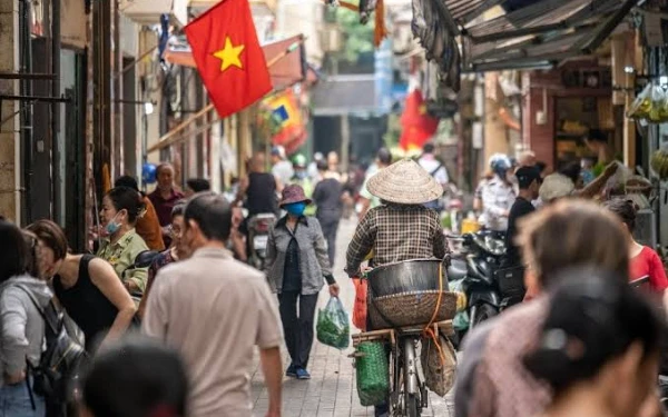 Foto Salah satu sudut kota di Vietnam. (Foto: Bloomberg)