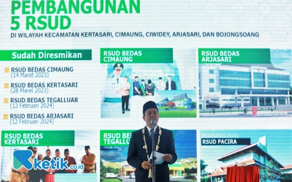 Thumbnail Berita - Telan Anggaran Rp28 Miliar, Bupati Bandung Targetkan RSUD Pacira Operasional Maret 2025