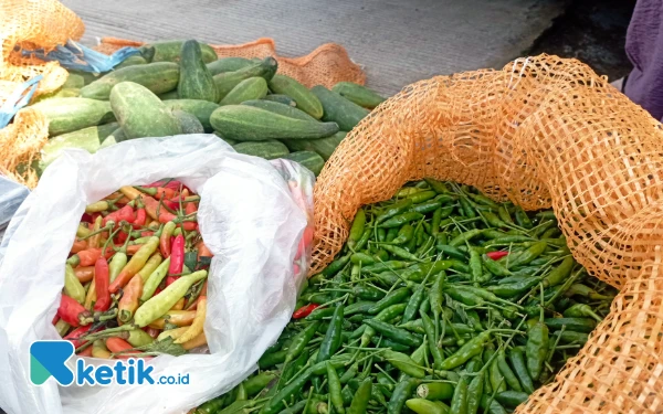 Thumbnail Berita - Jelang Akhir Tahun Harga Cabai di Pasar Gondang Pemalang Naik, Timun dan Tomat Merosot