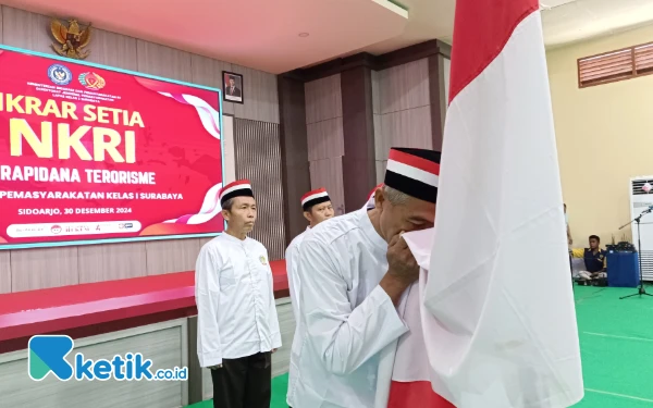 Thumbnail Berita - Lima Napi Terorisme Lapas Surabaya Ucap Ikrar dan Setia NKRI