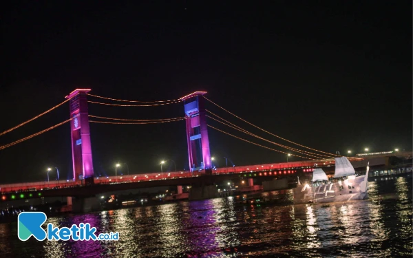 Thumbnail Berita - Malam Ini, Ada Pertunjukan Drone di Atas Sungai Musi Palembang