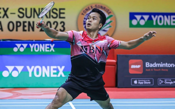 Foto Anthony Sinisuka Ginting akan tampil sebagai non unggulan di Malaysia Open 2025. (Foto: PBSI)