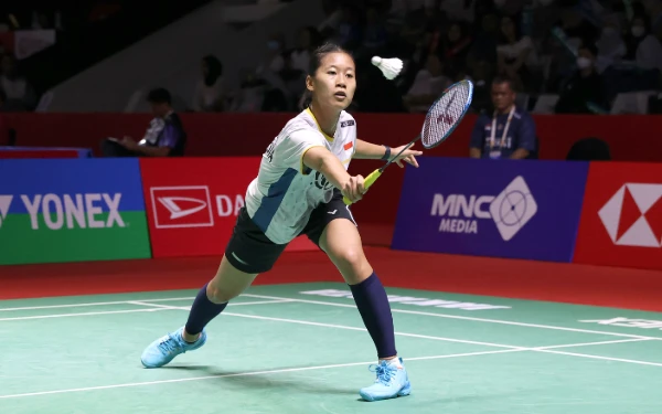 Foto Putri Kusuma Wardani saat tampil di Daihatsu Master 2024. (Foto: PBSI)