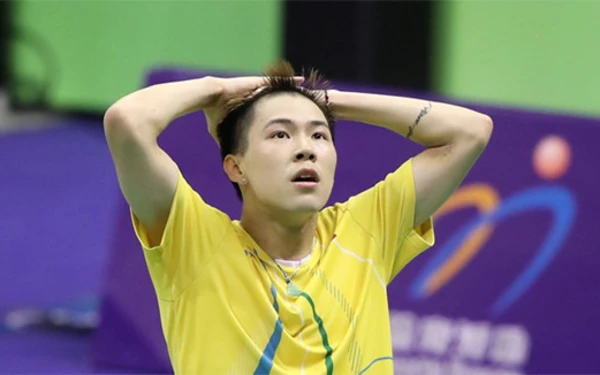 Foto Tunggal putral Hong Kong Lee Cheuk Yiu kala bertanding disalah satu kejuaraan. (Foto: BWF)