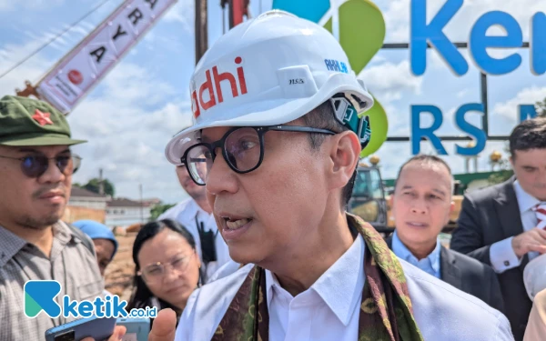 Foto Menteri Kesehatan RI, Budi Gunadi Sadikin mengatakan, pembangunan Oncology Center di RSMH Palembang menjadi yang pertama di wilayah Sumbagsel. (Foto: Wisnu Akbar Prabowo/Ketik.co.id)