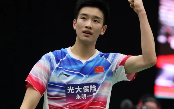 Foto Li Shi Feng tunggal putra China, (Foto: BWF)