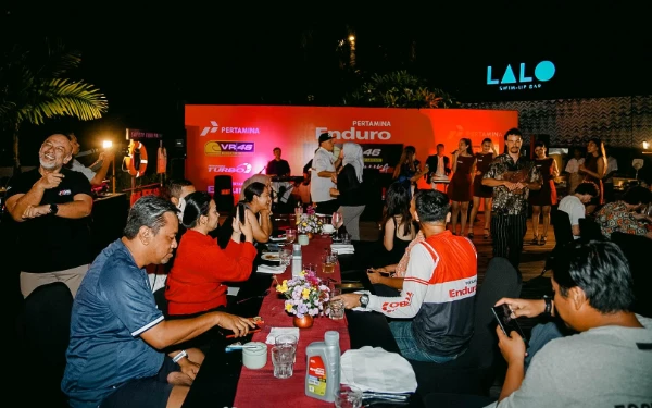 Foto Penutupan Pertamina Enduro VR46 Riders Academy Rabu malam, di Mandalika (29/1/2025). (Foto: MGPA)