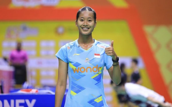 Foto Putri Kusuma Wardani melaju ke semifinal Thailand Masters 2025 akan meladeni wakil Thailand Pornpawee Chochuwong. (Foto: PBSI)