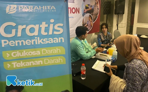 Foto Pemeriksaan kesehatan gratis. (Foto: Shinta Miranda/Ketik.co.id)