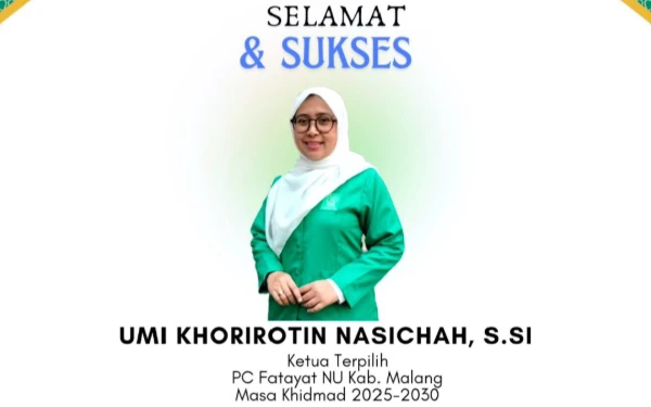 Foto Umi Khorirotin Nasichah terpilih sebagai Ketua Fatayat NU Kabupaten Malang. (Foto: Fatayat NU Kabupaten Malang)