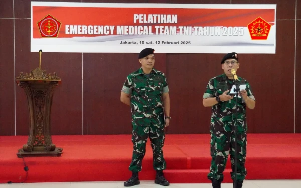 Foto Pelatihan Emergency Medical Training oleh Puskes TNI. (Foto: Puskes TNI)