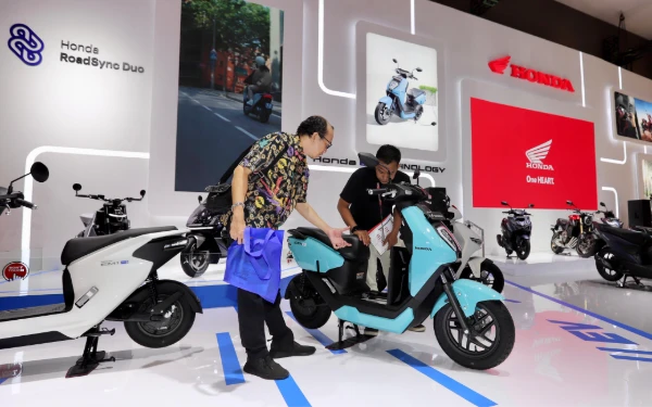 Foto Booth Astra Honda Motor di Indonesia International Motor Show (IIMS) 2025 di JIExpo Kemayoran, Jakarta Pusat, Rabu (13/2/2025). Acara berlangsung sampai 23 Februari 2025. (Foto: AHM)