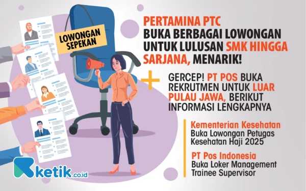 Thumbnail Berita - Lowongan Kerja Sepekan: Pertamina PTC hingga Pos Indonesia