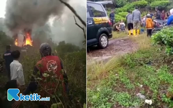 Helikopter Latihan Dilaporkan Jatuh di Perkebunan Rancabali Bandung