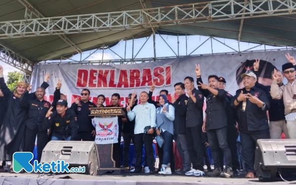 Ribuan Massa GRIB Jaya Jatim Deklarasi Dukung Prabowo-Gibran di Kabupaten Malang