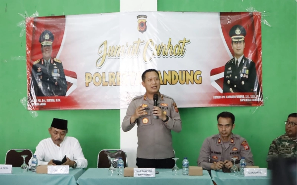 Jumat Curhat, Polresta Bandung Bakal Bangun Mapolsek Cangkuang