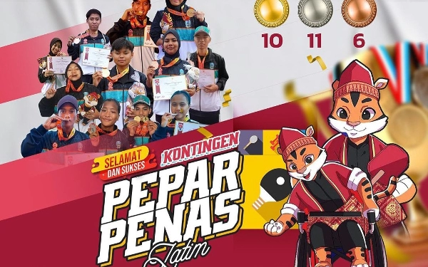 Jatim Gagal Raih Juara Umum di Peparpenas X, Kadispora : Jadi Bahan Evaluasi Mendalam