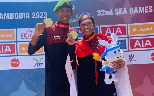 SEA Games 2023 Kamboja, Tim Marathon Indonesia Sukses Kawinkan Emas!