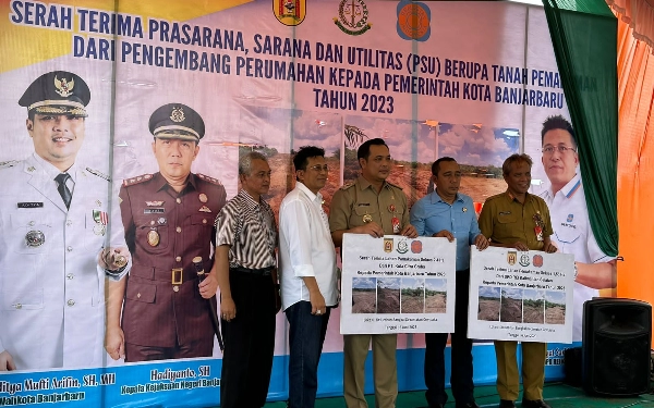 Pengembang Perumahan di Banjarbaru Serahkan PSU ke Pemkot