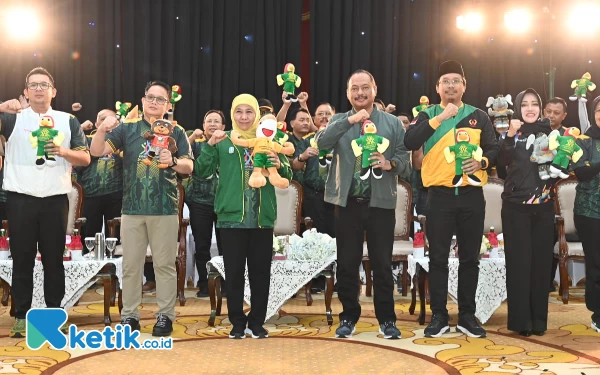 Thumbnail Berita - Gubernur Jatim Launcing Logo dan Maskot Porprov VIII Jatim 2023