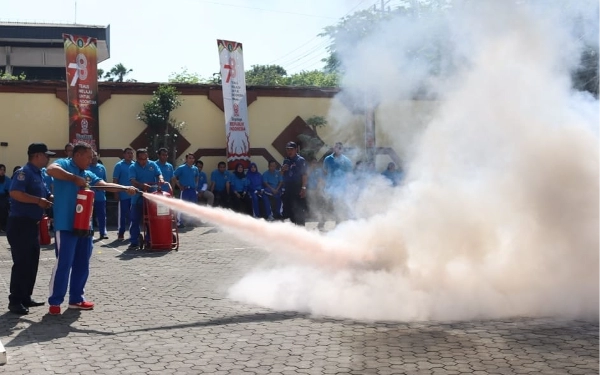 Satpol PP Jatim Sigap Siaga Tangani Bencana Kebakaran