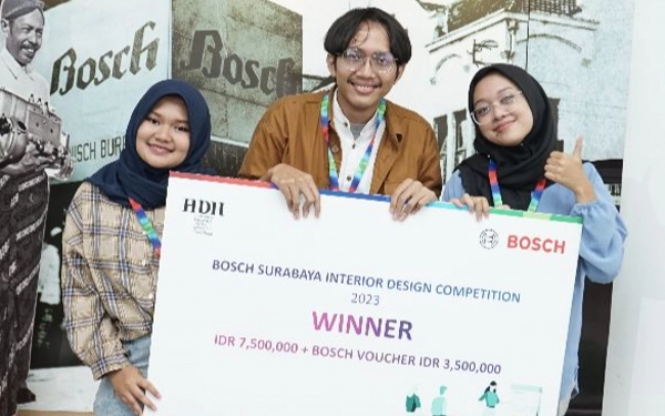 Bikin Karya Fuminate, Mahasiwa ITS Juarai Bosch Interior Design Competition 2023